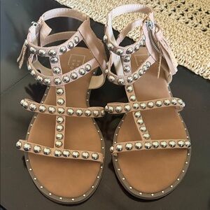 ShuShop Tan Studded Sandals